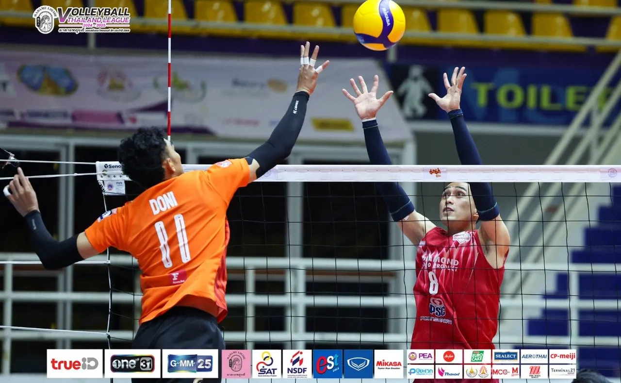 Doni Haryono kalahkan tim Nizar Julfikar di final four Liga Voli Thailand 2024/2025/foto: Volleyball Thailand League