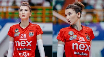 Sabina Altynbekova saat bermain untuk Yogya Falcons di Proliga 2025/foto: IG Sabina Altynbekova.