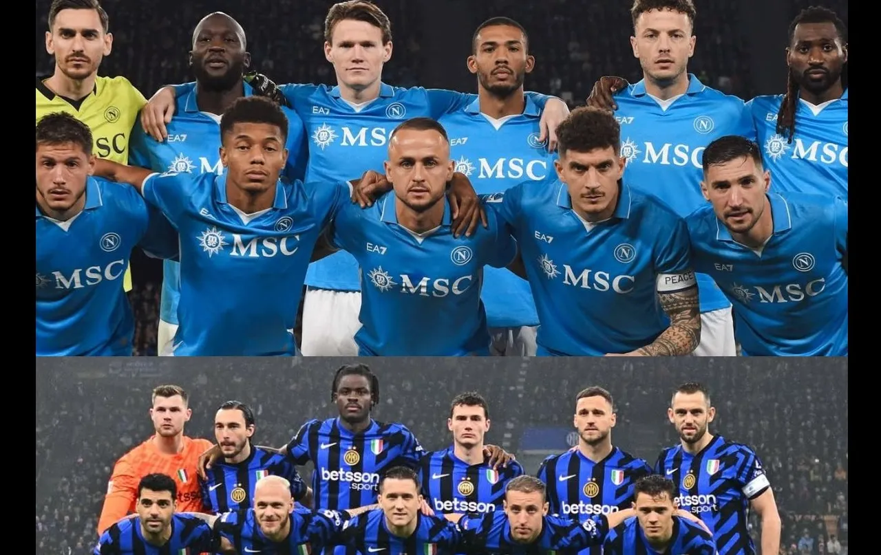 Jadwal pekan ke-27 Liga Italia 2024/2025: ada Napoli vs Inter. (Foto: Instagram/officialsscnapoli & inter)