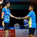 Rehan/Gloria - Aksi Rehan/Gloria di German Open 2025. (Foto: Instagram/pbsi).