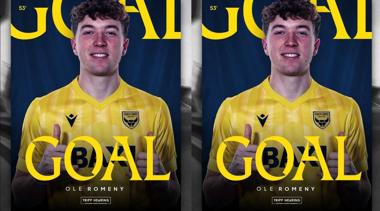 Ole Romeny cetak gol debut di laga Oxford United vs Coventry/foto: X Oxford United.