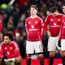 Pemain Manchester United meratapi kegagalan. (Foto: Instagram/manchesterunited)