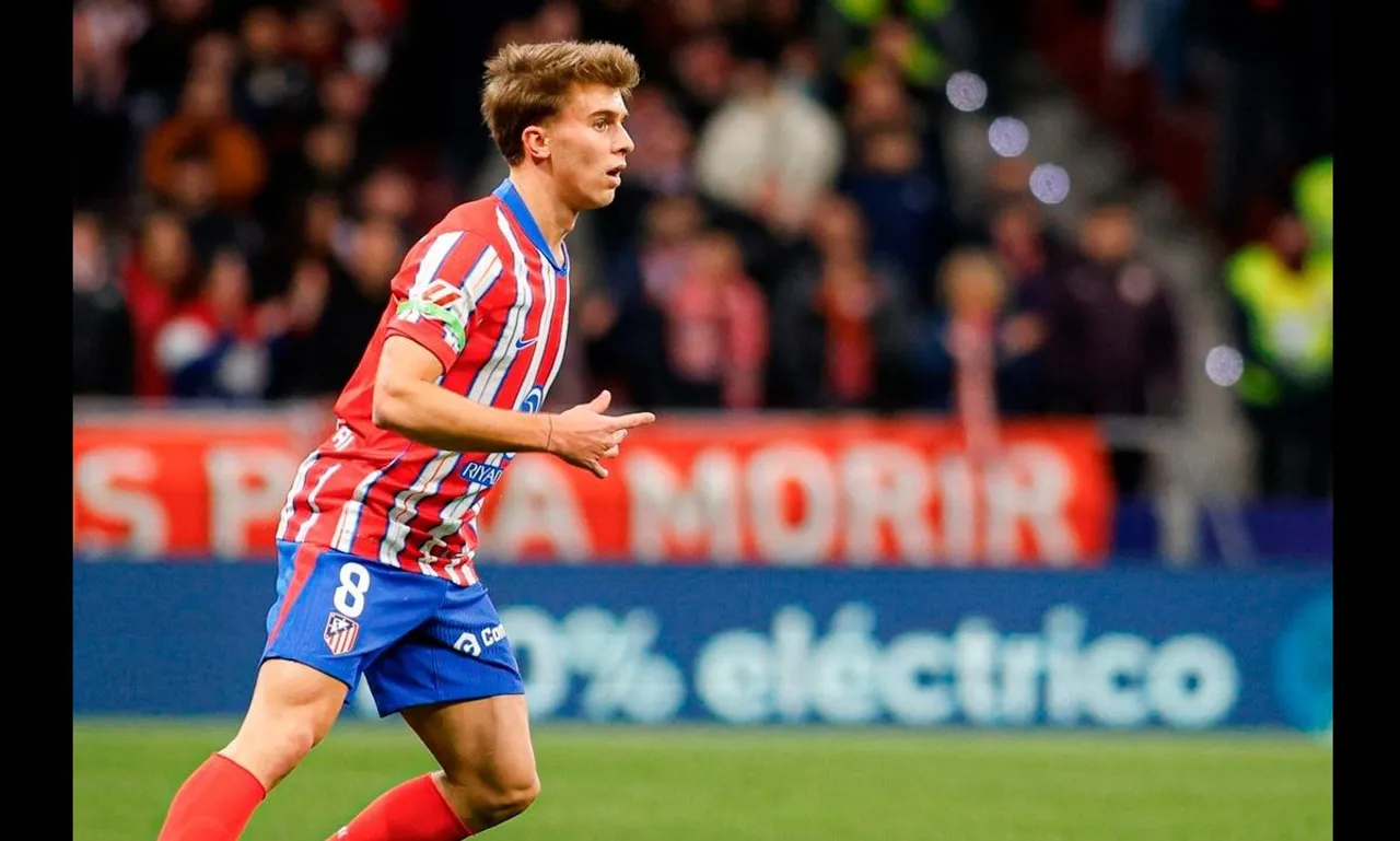 Pemain Atletico Madrid, Pablo Barrios, menjadi incaran Chelsea dan Arsenal. (Foto: Instagram/atleticomadrid)