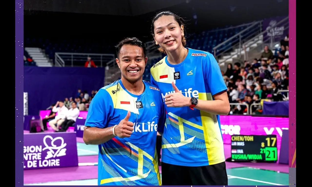 Pebulutangkis Indonesia, Rehan/Gloria, menang WO di perempat final Orleans Masters 2025. (Foto: Instagram/pbsi)