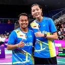 Pebulutangkis Indonesia, Rehan/Gloria, menang WO di perempat final Orleans Masters 2025. (Foto: Instagram/pbsi)