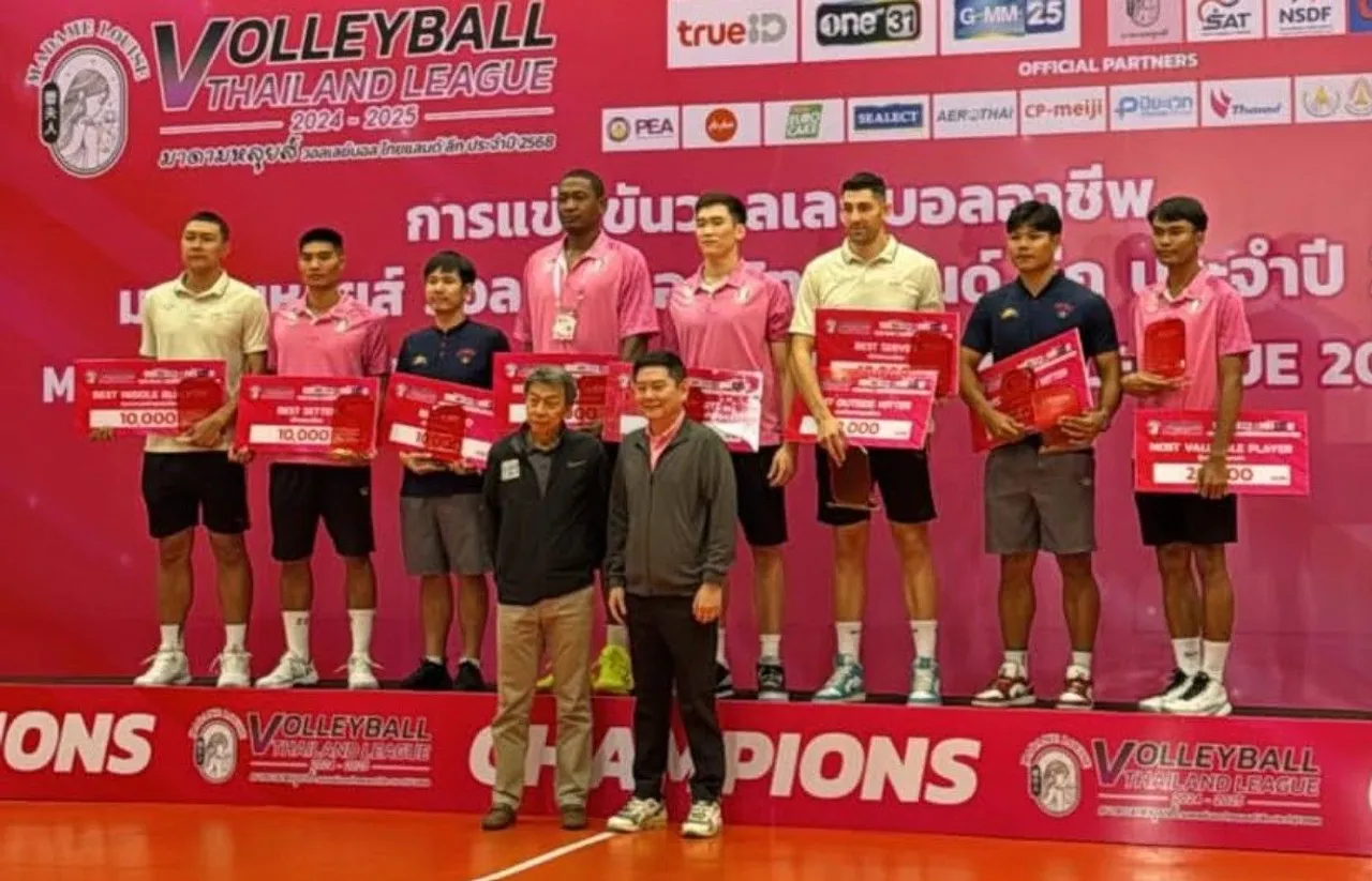 Daftar pemain penerima penghargaan Liga Voli Thailand 2024/2025/foto: Volleyball Thailand League