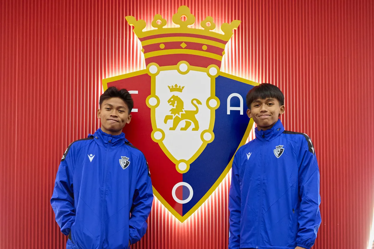 Waliyuddin Shofa dan Rohmat Nuridaya Latihan di Akademi Osasuna/Foto: LALIGA)