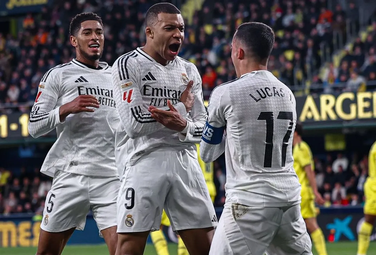 Kylian Mbappe cetak brace dalam laga Villarreal vs Real Madrid dalam lanjutan Liga Spanyol 2024/2025. (Foto: Instagram/realmadrid)