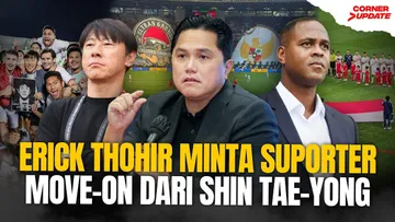 Erick Thohir meminta agar suporter move on dari STY dan dukung Patrick Kluivert/foto: SportCorner.id