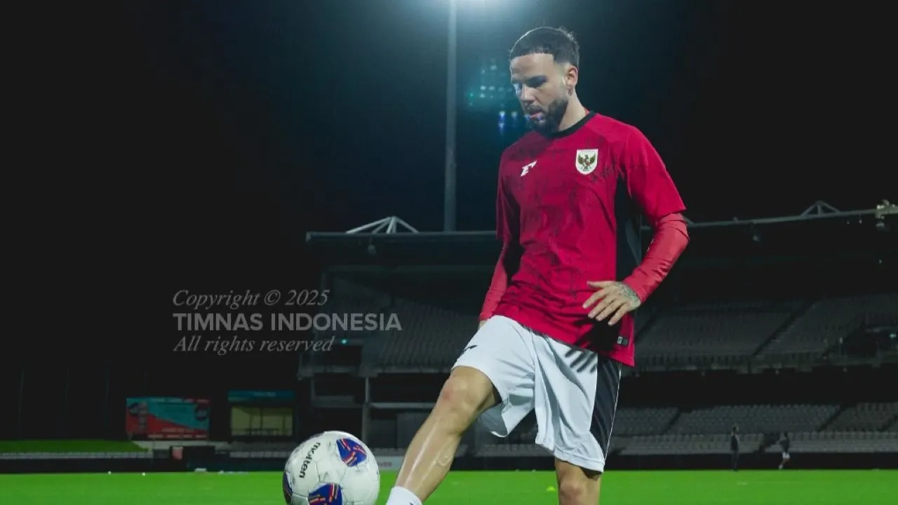 Calvin Verdonk latihan di Australia/Laman PSSI.