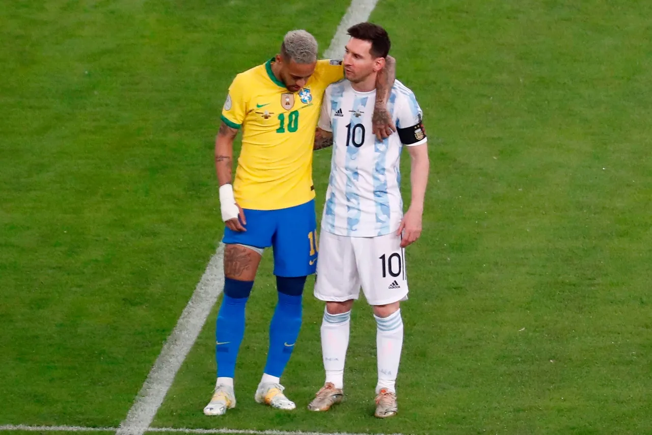 Lionel Messi dan Neymar/Twitter Copa America