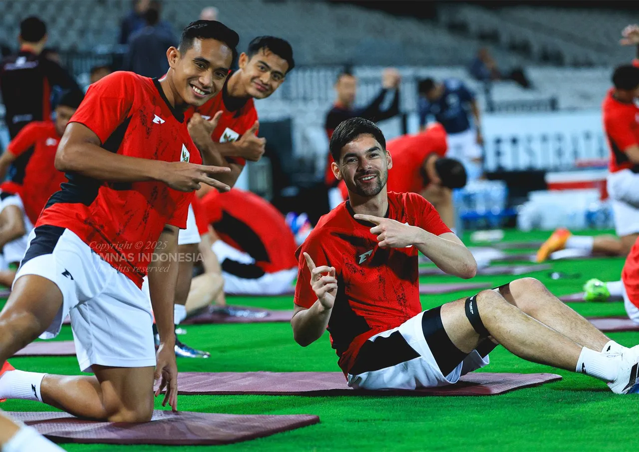 Latihan Pertama Timnas Indonesia di Sydney/Foto: PSSI