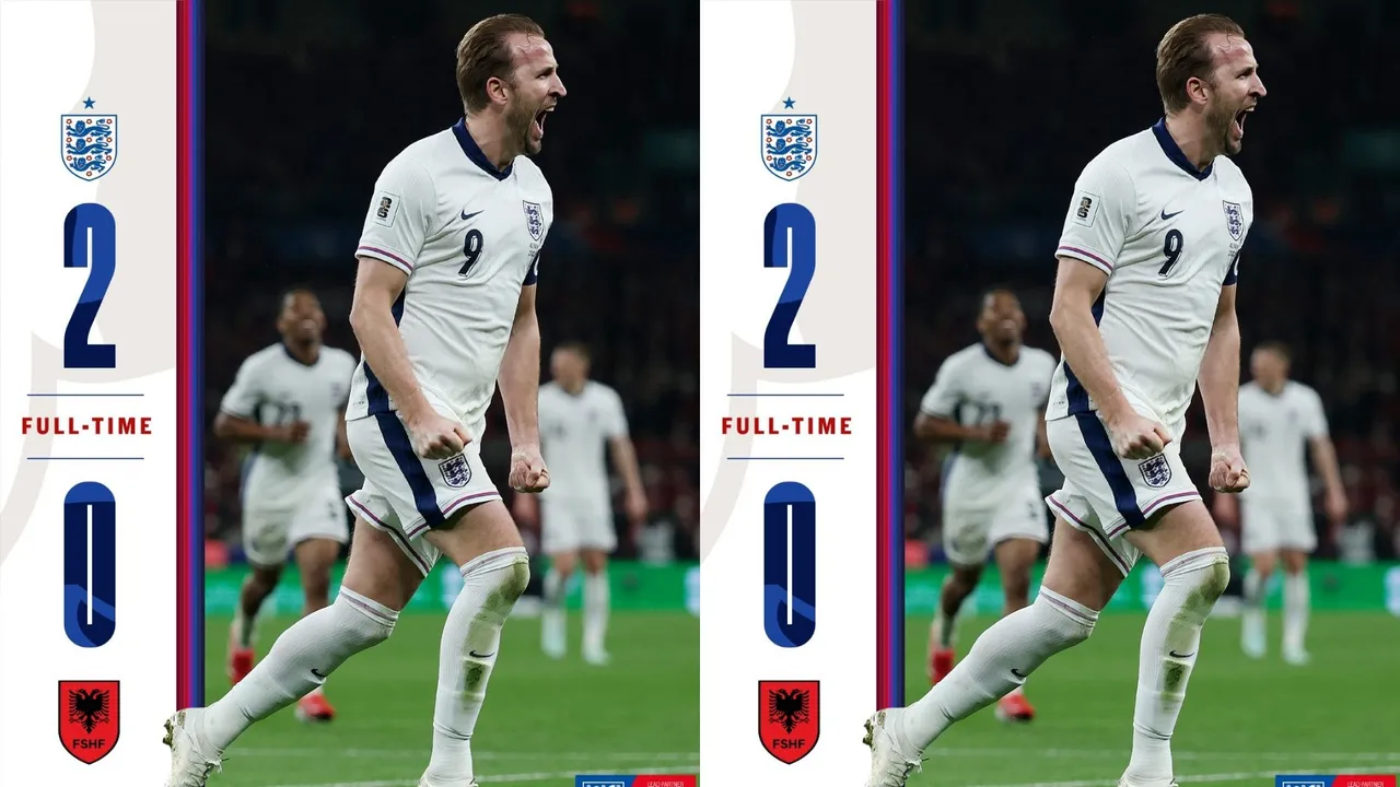 Hasil pertandingan Inggris vs Albania (Foto: x.com/England)