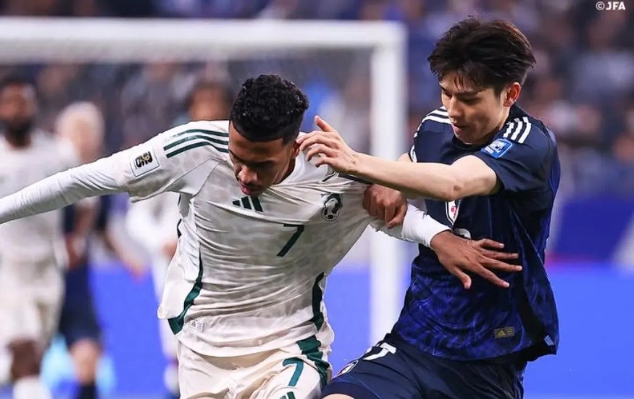 Jepang ditahan imbang tanpa gol oleh Arab Saudi di Kualifikasi Piala Dunia 2026/foto: Ofisial JFA.