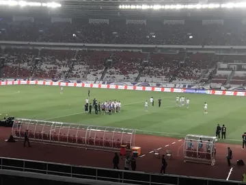 Timnas Bahrain di Stadion Utama Gelora Bung Karno/ Muhammad Nurhendra Saputra,SportCorner.