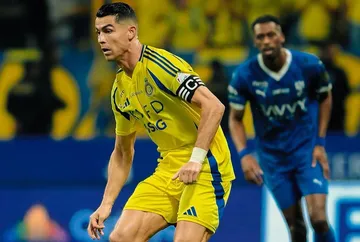 Aksi Cristiano Ronaldo dalam laga menghadapi Al Hilal di pekan ke-26 Saudi Prol League 2024/2025. (Foto: Instagram/alnassr)