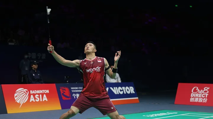 Jonatan Christie di  Kejuaraan Bulutangkis Asia 2025/Media PBSI