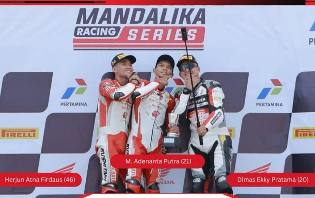 Hasil race 1 Mandalika Racing Series 2025 putaran pertama, 12 April 2025/foto: Ofisial Mandalika Racing Series