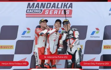 Hasil race 1 Mandalika Racing Series 2025 putaran pertama, 12 April 2025/foto: Ofisial Mandalika Racing Series