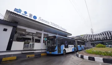 Tampilan dan nama baru Halte Senen Toyota Rangga. (TAM)