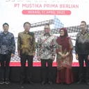 Seremoni peresmian fasilitas Bodi dan Cat resmi Mitsubishi Mustika Prima Berlian, Bekasi. (MMKSI)