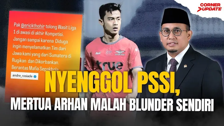 Andre Rosiade disentil oleh mantan pemain Man United dan Semen Padang terkait tunggakan gaji pemain/foto: SportCorner.id