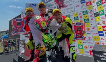 Tiga pembalap Indonesia kuasai podium race 2 ARRC 2025 seri Thailand di kelas UB150/foto: Ofisial ARRC