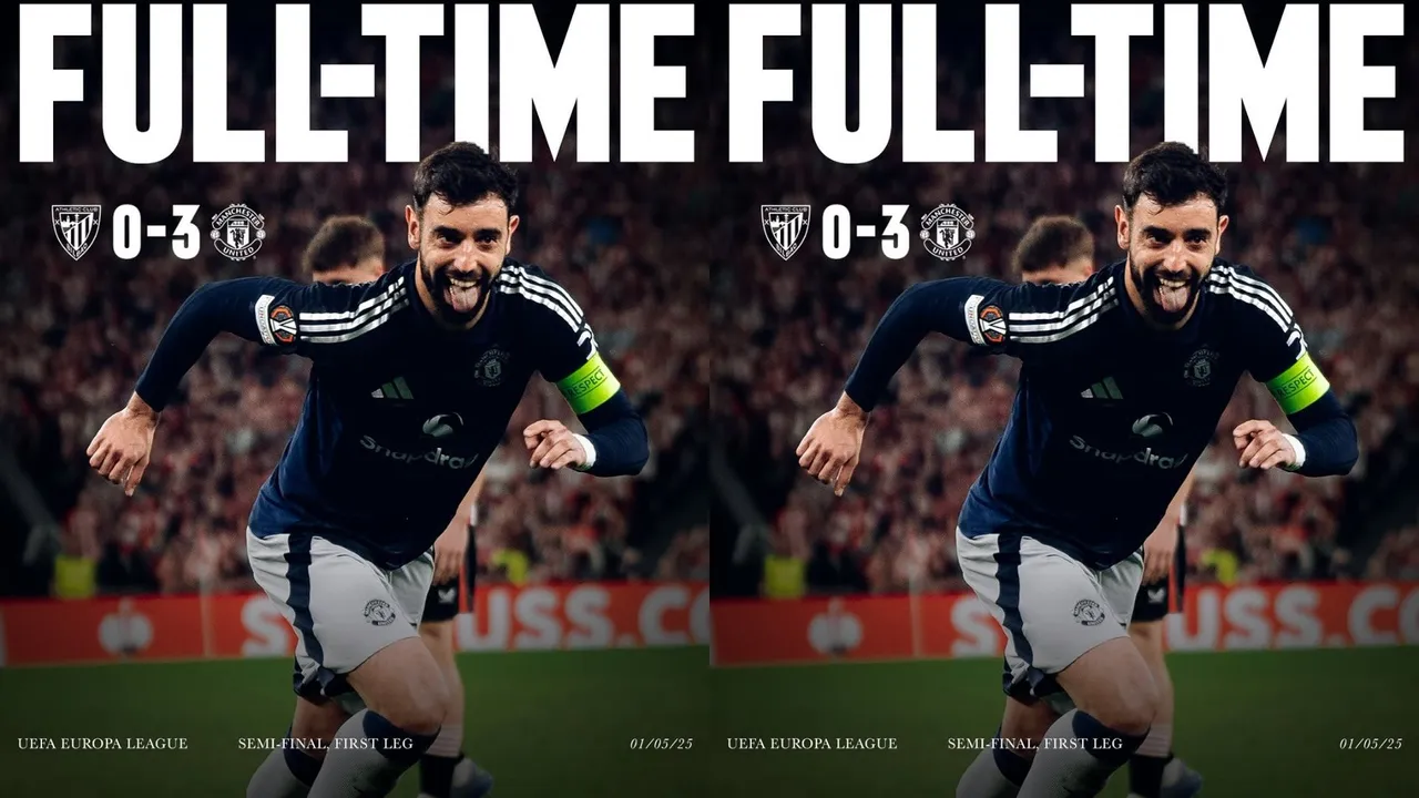 Hasil Athletic Bilbao vs Manchester United di semifinal Liga Europa 2024/2025 (Foto: instagram/@manchesterunited)