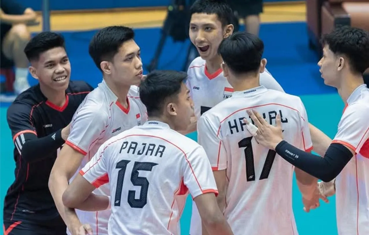 Timnas Voli Indonesia U-21 atau Garuda Jaya di turnamen Win Streak Volleyball Invitational 2025/foto: Ofisial WSVI