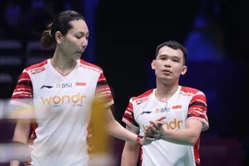 Rinov Rivaldy/Gloria Emanuelle Widjaja di Piala Sudirman 2025/Foto: PBSI
