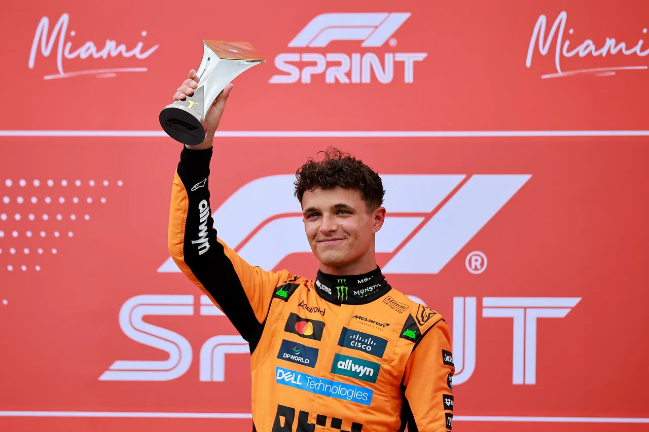 Lando Norris memenangkan Sprint Race F1 GP Miami 2025 (Foto: x.com/F1))