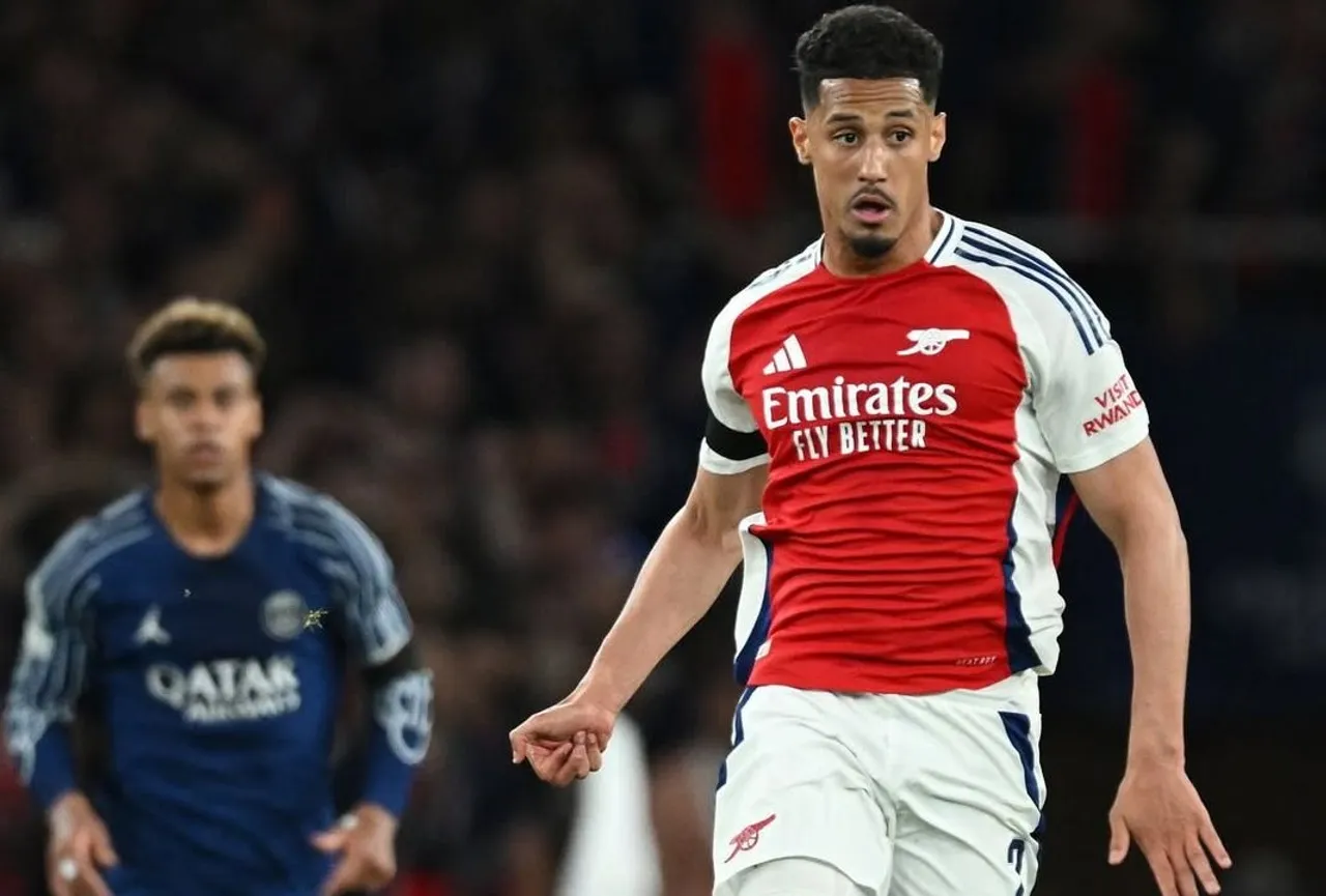 Bek Arsenal, William Saliba. (Foto: Instagram/arsenal)