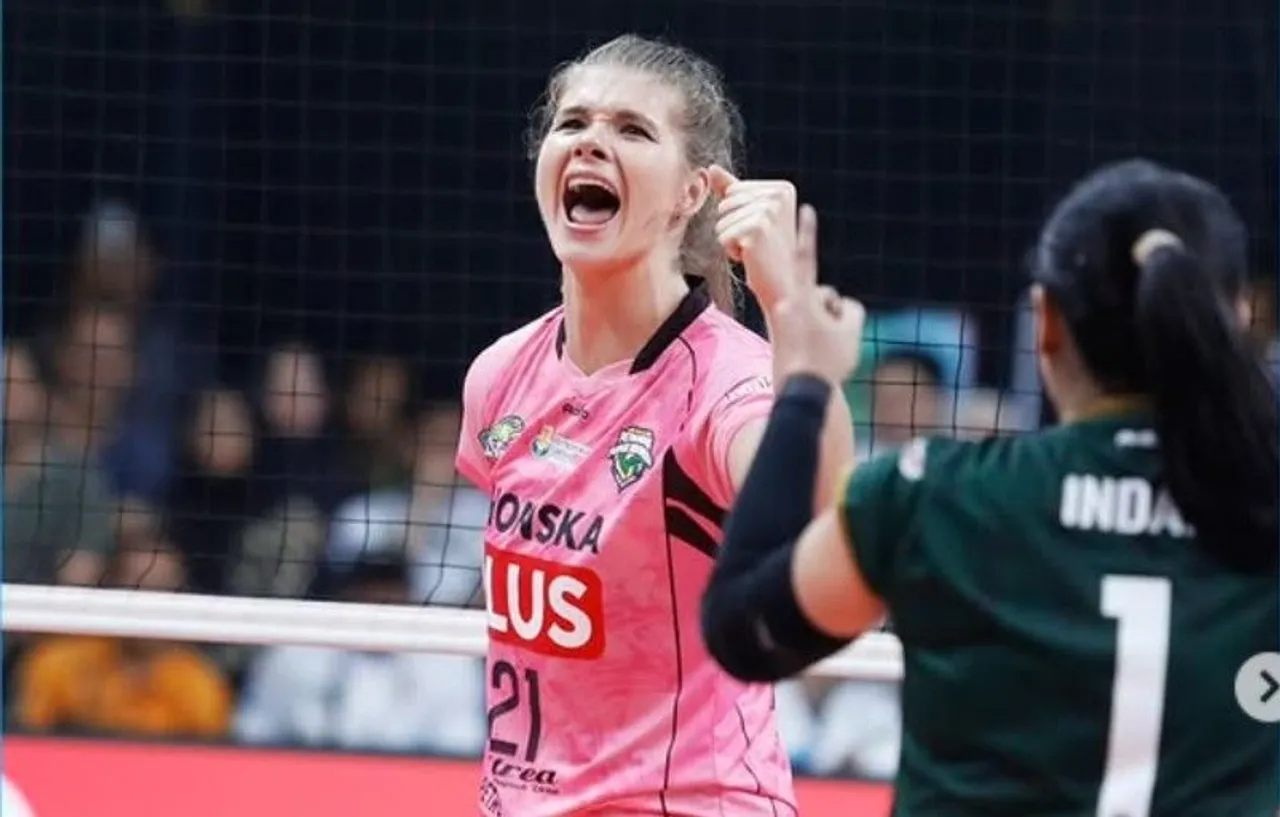 Pemain asing Gresik Petrokimia di Proliga 2025, Hanna Davyskiba/foto: IG Moji Sport