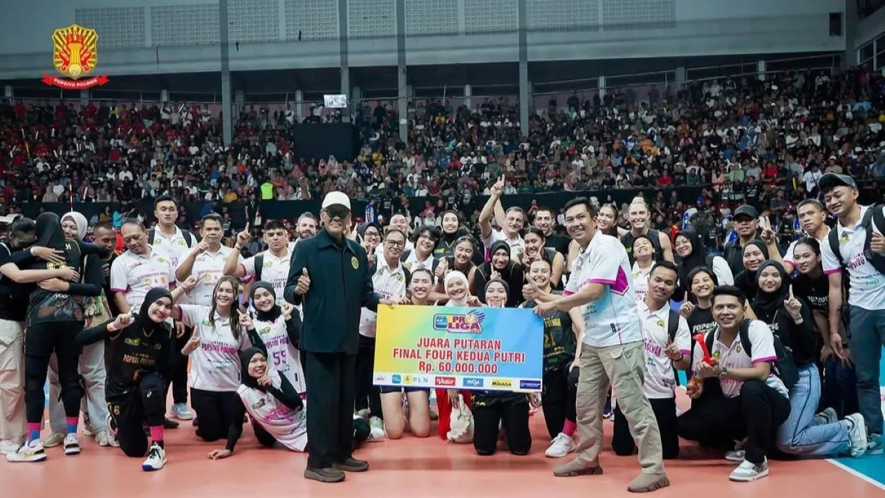 Jakarta Popsivo Polwan juara di Solo/IG Popsivo.
