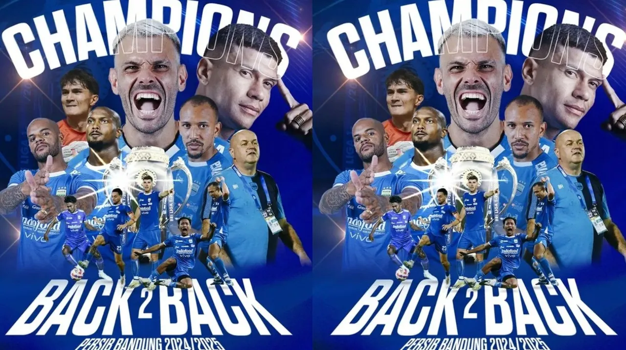 Persib Bandung keluar sebagai juara Liga 1 2024/2025/foto: SportCorner.id