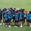 Arema FC Latihan di Stadion Manahan 2025/X Arema FC. - Arema FC Latihan di Stadion Manahan 2025/X Arema FC.