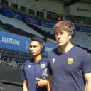 Marselino Ferdinan dan Ole Romeny - Marselino Ferdinan (Kiri) dan Ole Romeny (Kanan). (Foto: tangkapan layar YouTube Oxford United)