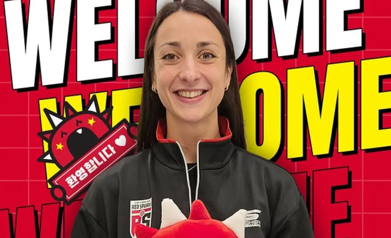 Elisa Zanette resmi diperkenalkan Red Sparks/foto: Ofisial Red Sparks