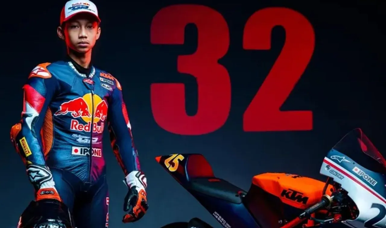 Kiandra Ramadhipa tampil di Red Bull Rookies Cup 2025/foto: Ofisial Red Bull Rookies Cup