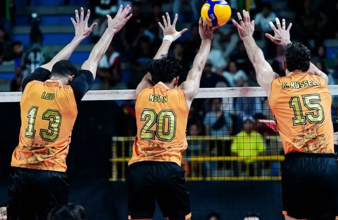 Leo Leyva Martinez dan Kyle Russell tampil di Proliga 2025 putra/foto: Jakarta Bhayangkara Presisi