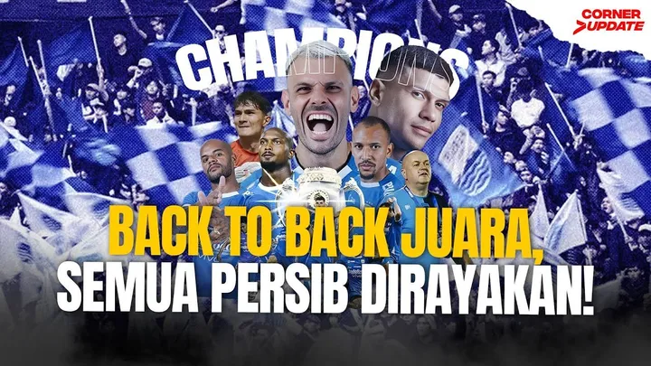 Persib Bandung memastikan gelar juara Liga 1 2024/2025 usai Persebaya Surabaya imbang lawan Persik Kediri/foto: SportCorner.id