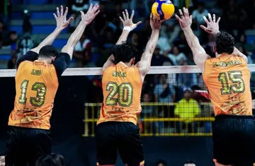Leo Leyva Martinez dan Kyle Russell tampil di Proliga 2025 putra/foto: Jakarta Bhayangkara Presisi