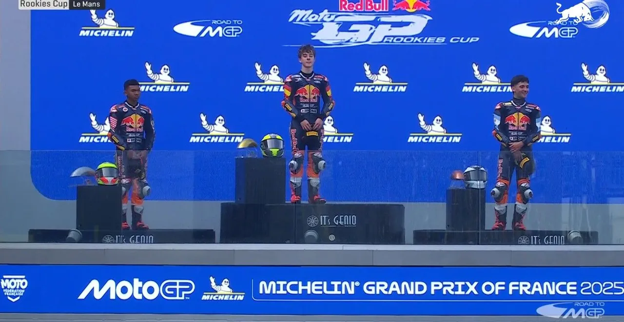 Benat Fernandez keluar sebagai pemenang race 2 Red Bull Rookies Cup 2025 seri Prancis/foto: Red Bull Rookies Cup