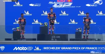 Benat Fernandez keluar sebagai pemenang race 2 Red Bull Rookies Cup 2025 seri Prancis/foto: Red Bull Rookies Cup
