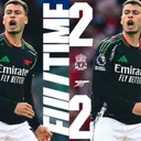 Hasil Liverpool vs Arsenal dalam pekan ke-36 Liga Inggris 2024/2025. (Foto: Instagram/arsenal)