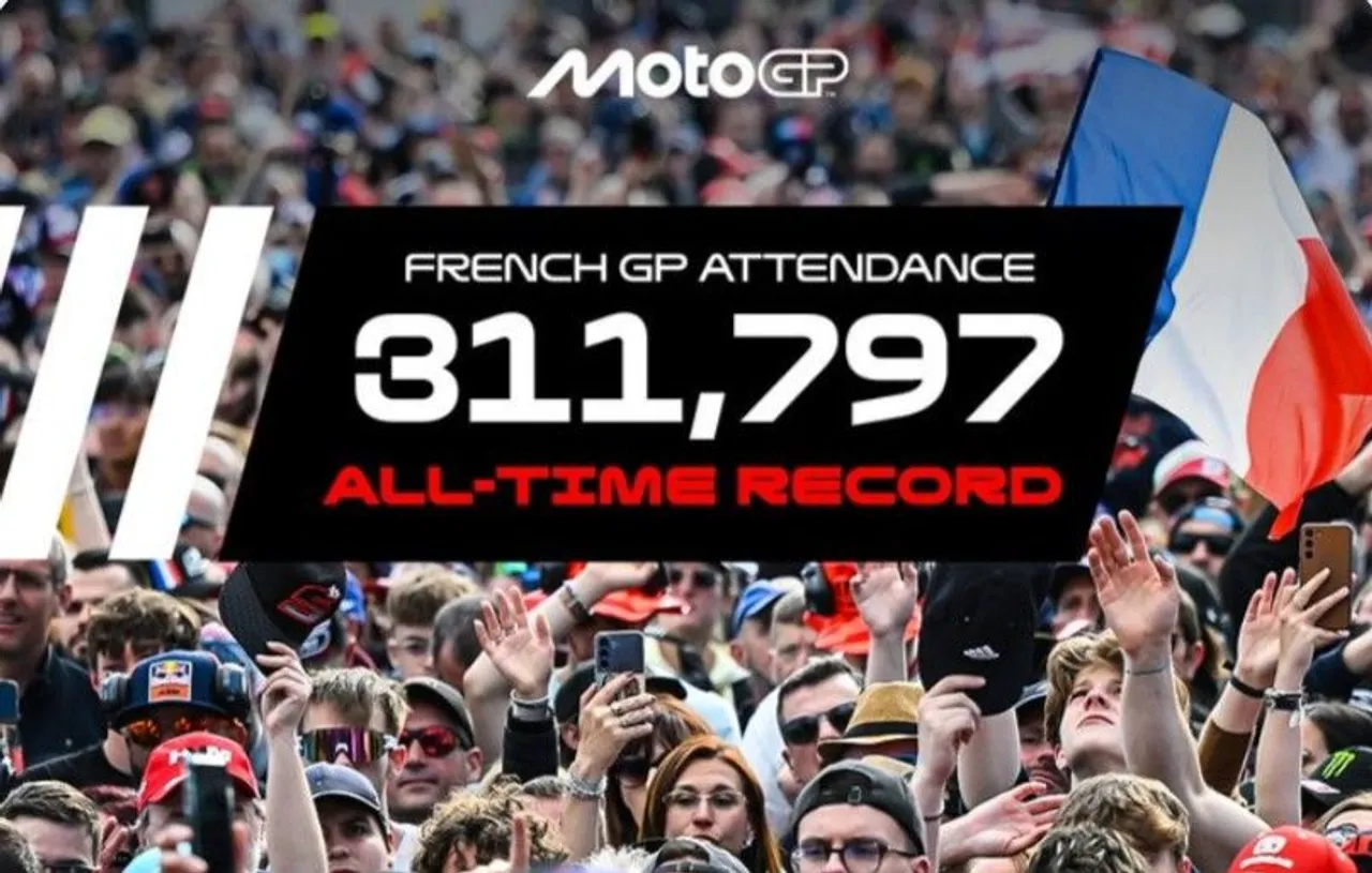 Jumlah penonton MotoGP Prancis di Sirkuit Le Mans ukir rekor sepanjang masa/foto: MotoGP