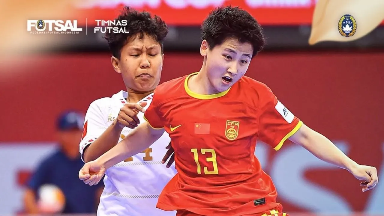 Timnas Futsal Putri vs China/IG FFI.