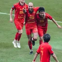 Dari kiri, Maciej Gajos, Gustavo Almeida, dan Witan Sulaeman. (Foto: Persija Jakarta)