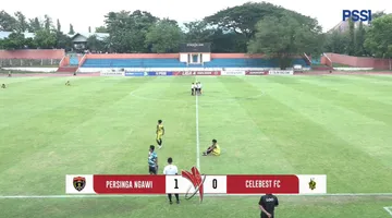 Persinga Ngawi menang 1-0 atas Celebest FC di Liga 4 2024/2025 babak 16 besar putaran nasional/foto: PSSI TV