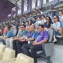 Mantan pelatih Persija Jakarta Carlos Pena (tiga dari kanan) sudah dipastikan bakal melatih Persita Tangerang. (Foto: Taufiq Ardyansyah)